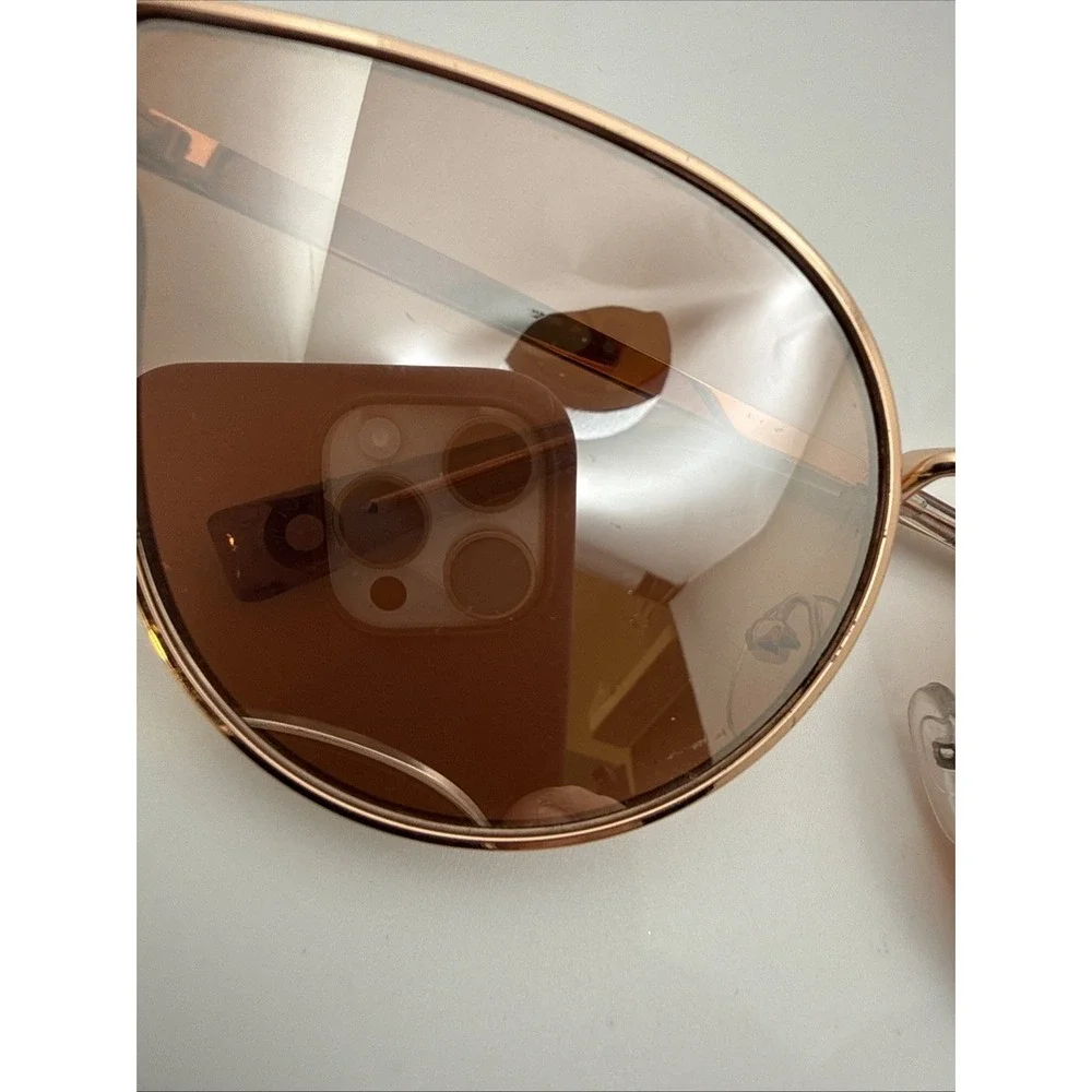 Lot of 2 pairs American Eagle Authentic Sunglasses- Gold round frames Limited